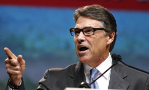 Texas Governor Rick Perry made his final appearance (in office) at a Texas GOP convention on Thursday, June 6,2014 in Fort Worth, Texas. (David Woo/The Dallas Morning News)