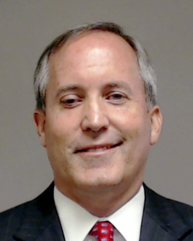 This handout photo provided by Collin County, Texas shows Texas Attorney General Kenneth Paxton, who was booked into the county jail Monday, Aug. 3, 2015, in McKinney, Texas. A grand jury last week indicted Paxton on felony securities fraud charges. (AP Photo/Collin County via AP)