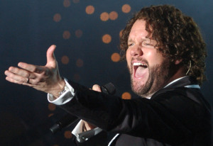 Vocalist David Phelps singing his Christmas show "One Wintry Night" at the Paramount Arts Center in Ashland, Monday Dec. 10, 2007.  Proceeds from the concert going to Neighbors Helping Neighbors, a collaborative effort of five local agencies to provide basic human services for familes in need, raising funds to develop a one-stop center in the old Johnsons Dairy building.PHOTO KEVIN GOLDY