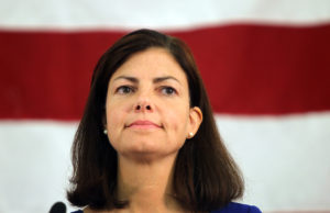 Republican hopeful Kelly Ayotte, former Attorney General of the State of New Hampshire, of Nashua, at a debate at Franklin Pierce University in Rindge, N.H., Tuesday, Aug. 31, 2010.  The Republican hopefuls are running for the United States Senate seat being vacated by Sen. Judd Gregg, R-N.H. (AP Photo/Cheryl Senter)