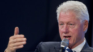 Former US President Bill Clinton speaks during the 2011 Fiscal Summit by the Peter G. Peterson Foundation at the Mellon Auditorium in Washington, DC, May 25, 2011. AFP PHOTO / Saul LOEB (Photo credit should read SAUL LOEB/AFP/Getty Images)